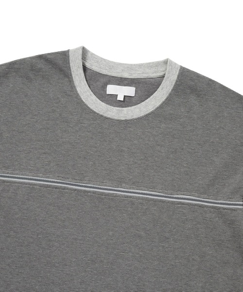 thisisneverthat（ディスイズネバーザット）の「Micro Striped Tee（Tシャツ/カットソー・メンズ・パープル系その他3/ネイビー/グレー・S/XL/L/M）」の4枚目の写真