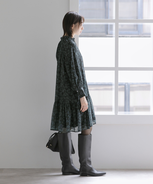La TOTALITE(ラトータリテ)の「【洗える】プリンテッドミニワンピース(ワンピース・レディース・ブラック系その他/ブラック・FREE)」の10枚目の写真