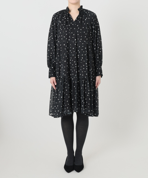 La TOTALITE(ラトータリテ)の「【洗える】プリンテッドミニワンピース(ワンピース・レディース・ブラック系その他/ブラック・FREE)」の15枚目の写真