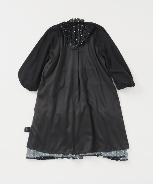 La TOTALITE(ラトータリテ)の「【洗える】プリンテッドミニワンピース(ワンピース・レディース・ブラック系その他/ブラック・FREE)」の21枚目の写真