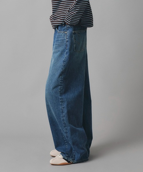 SERENEDED デニムパンツ 28インチ デニム バレル パンツ AT THE TRNK（デニムパンツ）｜AT THE TRNK