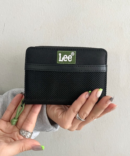 Lee(リー)の「【Lee.リー】BOXロゴ刺繍 ラウンドファスナー二つ折り財布(財布・メンズ・ブルー/ブラック/グリーン/レッド・FREE)」の2枚目の写真