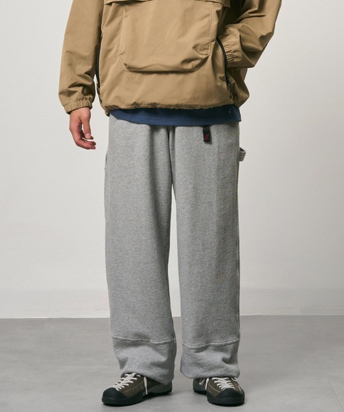 Gramicci(グラミチ)の「FLEECE CARPENTER PANT|フリースカーペンターパンツ(その他パンツ・メンズ・ネイビー/ヘザーグレー・S/M/L/XL/2XL)」の1枚目の写真
