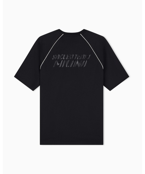 EMPORIO ARMANI EA7（エンポリオアルマーニイーエーセブン）の「<オンライン限定>【エンポリオ アルマーニ EA7】レギュラーフィット Tシャツ ジャージー Soccer サッカー（Tシャツ/カットソー・メンズ・ブラック・SMALL/X-LARGE/X-SMALL/MEDIUM/LARGE）」の7枚目の写真