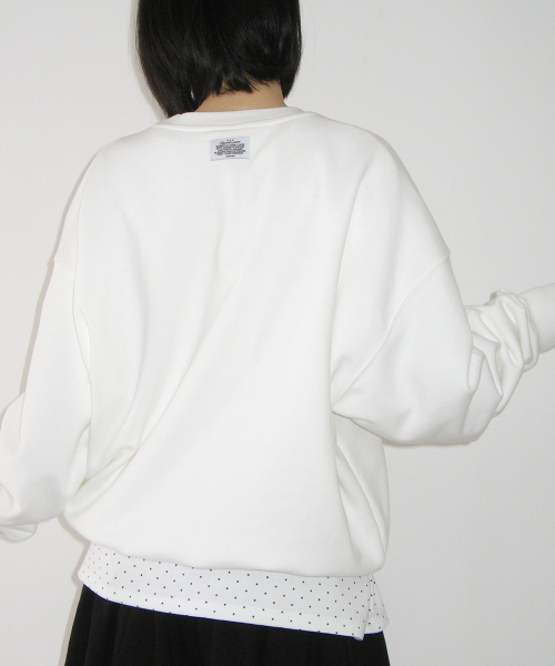 RONRON（ロンロン）の「BASIC RR ARCHIVE SWEATSHIRT WHITE（スウェット・レディース・その他・FREE）」の5枚目の写真