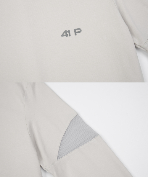 41PRAY(サイルプレイ)の「ピンタックメッシュTシャツ/ライトグレー(Tシャツ/カットソー・レディース・その他・FREE)」の9枚目の写真