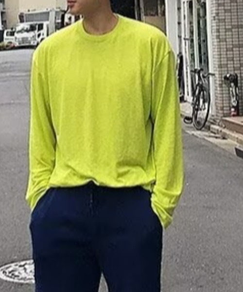 MGV(エムジーヴィー)の「スラブ天竺ソリッドL/Stee(Tシャツ/カットソー・メンズ・オレンジ/ブラック/ホワイト/ブルー/グリーン・MEDIUM/X-LARGE/LARGE)」の14枚目の写真