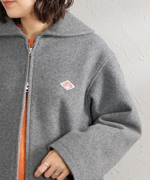 DANTON（ダントン）の「【WEB先行予約】[DANTON/ダントン] ボンディングメルトン ラウンドカラージャケット(WEB限定)（その他アウター・レディース・グレー/ネイビー・36）」の18枚目の写真