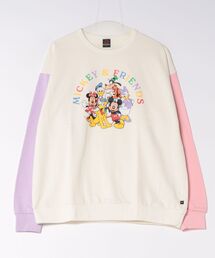 親子お揃い ディズニー マルチカラートレーナー 2021A