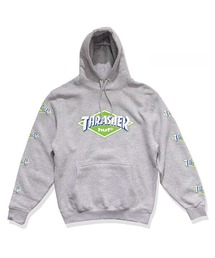 HUF X THRASHER ロゴ フーディー