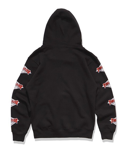 HUF(ハフ)の「HUF X THRASHER ロゴ フーディー(パーカー・メンズ・ブラック/ヘザーグレー・LARGE/MEDIUM/X-LARGE)」の6枚目の写真
