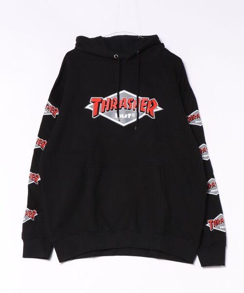 HUF(ハフ)の「HUF X THRASHER ロゴ フーディー(パーカー・メンズ・ブラック/ヘザーグレー・LARGE/MEDIUM/X-LARGE)」の10枚目の写真