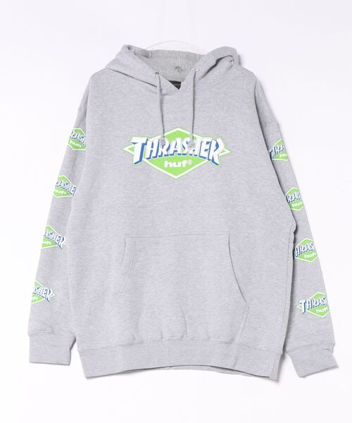 HUF(ハフ)の「HUF X THRASHER ロゴ フーディー(パーカー・メンズ・ブラック/ヘザーグレー・LARGE/MEDIUM/X-LARGE)」の11枚目の写真