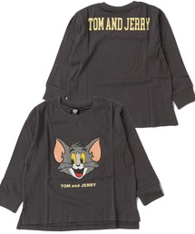 ARCADE（アーケード）の「TOM & JERRY トムとジェリー キッズ オーバーサイズ 長袖 プリントTシャツ 子供服 バックプリントもあり（Tシャツ/カットソー）」