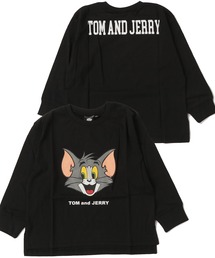 ARCADE（アーケード）の「TOM & JERRY トムとジェリー キッズ オーバーサイズ 長袖 プリントTシャツ 子供服 バックプリントもあり（Tシャツ/カットソー）」