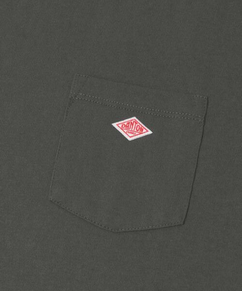 DANTON(ダントン)の「DANTON POCKET T-SHIRTS(Tシャツ/カットソー・レディース・ライトグレー・SMALL)」の5枚目の写真