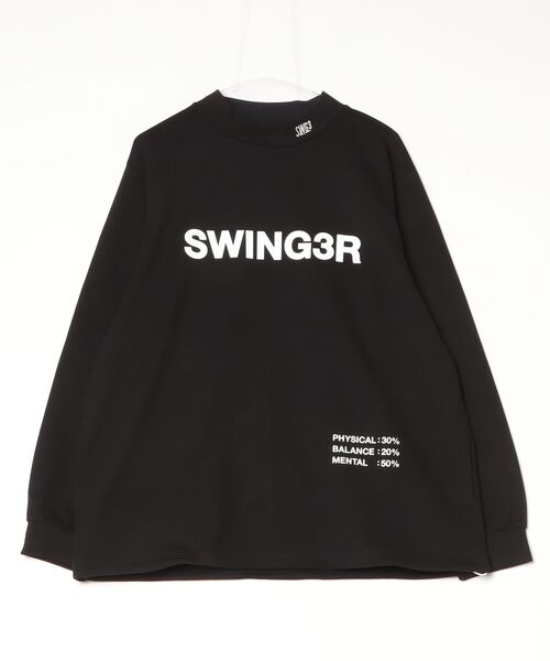 ROYAL FLASH（ロイヤルフラッシュ）の「THE SWINGGGR/ザ スウィンガー/SWG3 MOCK NECK LS（Tシャツ/カットソー・メンズ・ホワイト/ブラック・3/2）」の2枚目の写真