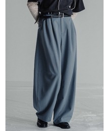 DEEP TUCK BARREL PANTS