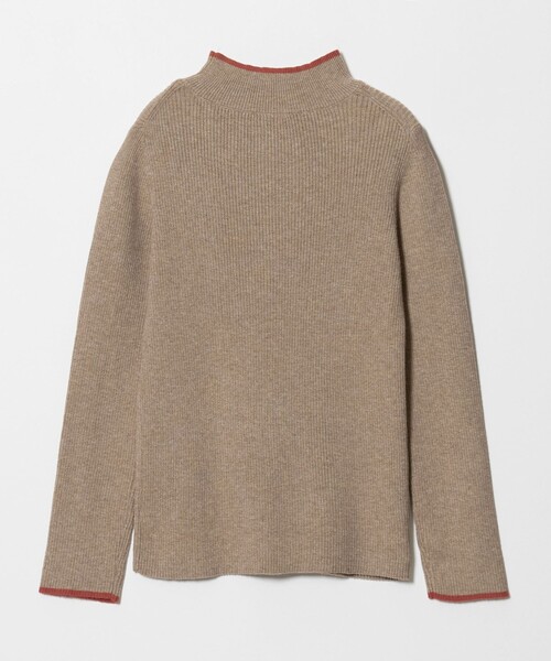 A DAY IN THE LIFE UNITED ARROWS(アデイインザライフユナイテッドアローズ)の「リブ バイカラー ハイネックニット ‐ウォッシャブル‐<A DAY IN THE LIFE>(ニット/セーター・レディース・オフホワイト/ブラック/ベージュ/ネイビー・FREE)」の10枚目の写真
