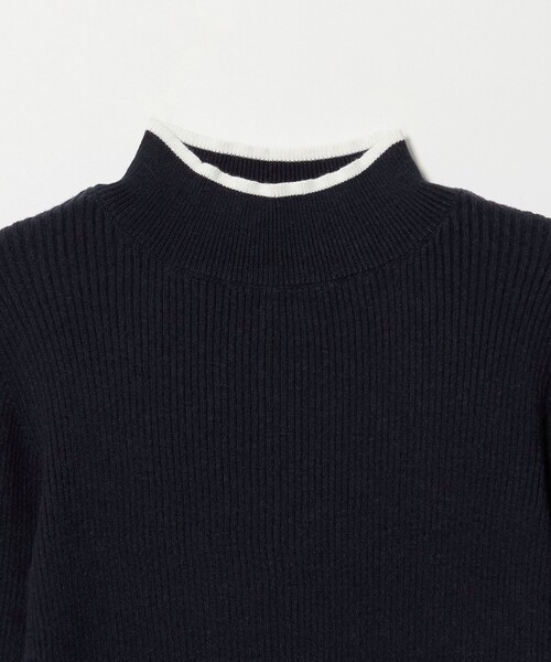 A DAY IN THE LIFE UNITED ARROWS(アデイインザライフユナイテッドアローズ)の「リブ バイカラー ハイネックニット ‐ウォッシャブル‐<A DAY IN THE LIFE>(ニット/セーター・レディース・オフホワイト/ブラック/ベージュ/ネイビー・FREE)」の14枚目の写真