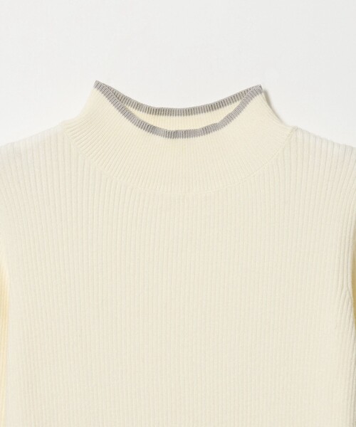 A DAY IN THE LIFE UNITED ARROWS(アデイインザライフユナイテッドアローズ)の「リブ バイカラー ハイネックニット ‐ウォッシャブル‐<A DAY IN THE LIFE>(ニット/セーター・レディース・オフホワイト/ブラック/ベージュ/ネイビー・FREE)」の16枚目の写真