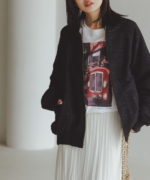Couture d'adam（クチュールドアダム）の「COUTURE D'ADAM/クチュールドアダム T-Shirt/J&S with Double D（Tシャツ/カットソー・レディース・ホワイト/チャコールグレー・38）」の2枚目の写真