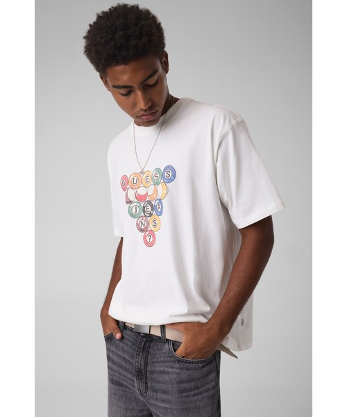 【90s/Y2K】GUESSゲス鹿の子 マルチボーダー 長袖TシャツL USA製 Tシャツ/カットソー | GUESS(ゲス) JAPAN 公式オンラインストア