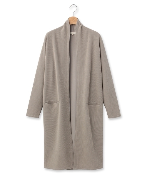 grove（グローブ）の「サカリバロングカーディガン（カーディガン/ボレロ・レディース・グレー/ブルー/ホワイト/ブラウン/ブルー系1・02/03）」の3枚目の写真