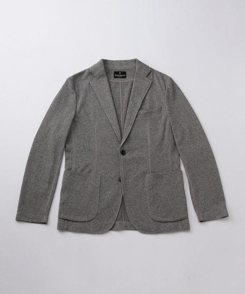 UNITED ARROWS（ユナイテッドアローズ）の「BAS ジャージー ジャケット◆（テーラードジャケット・メンズ・ホワイト/グレー/ネイビー・MEDIUM/LARGE/X-LARGE）」の2枚目の写真