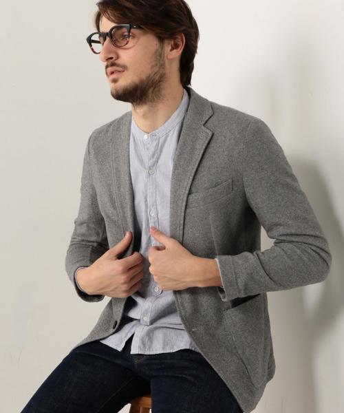 UNITED ARROWS（ユナイテッドアローズ）の「BAS ジャージー ジャケット◆（テーラードジャケット・メンズ・ホワイト/グレー/ネイビー・MEDIUM/LARGE/X-LARGE）」の20枚目の写真