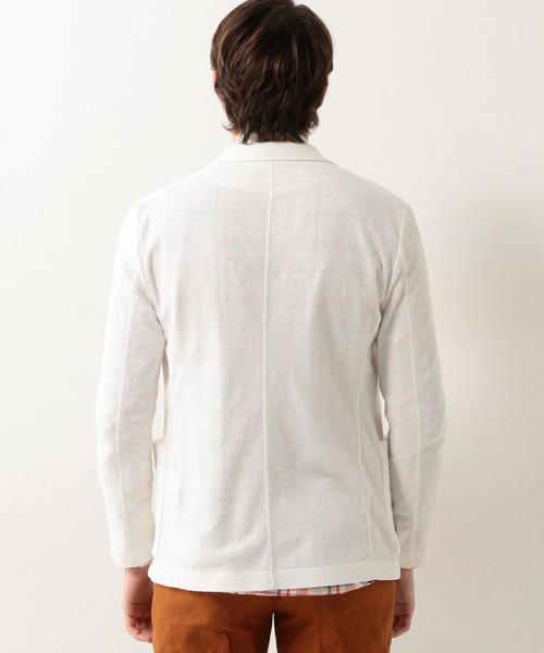 UNITED ARROWS（ユナイテッドアローズ）の「BAS ジャージー ジャケット◆（テーラードジャケット・メンズ・ホワイト/グレー/ネイビー・MEDIUM/LARGE/X-LARGE）」の19枚目の写真