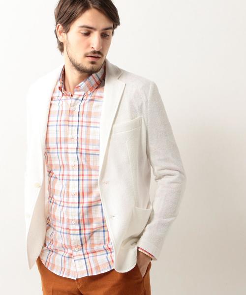 UNITED ARROWS（ユナイテッドアローズ）の「BAS ジャージー ジャケット◆（テーラードジャケット・メンズ・ホワイト/グレー/ネイビー・MEDIUM/LARGE/X-LARGE）」の9枚目の写真