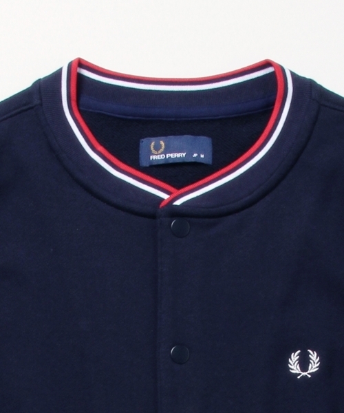 FRED PERRY（フレッドペリー）の「FRED PERRY×BEAMS / 別注 裏毛クルーカーディガン（カーディガン/ボレロ・メンズ・ネイビー/グレー・SMALL/MEDIUM/X-SMALL）」の22枚目の写真