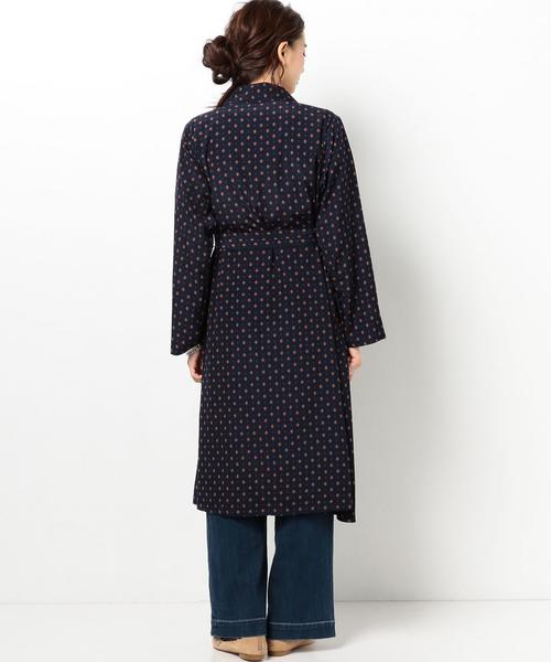 Another Edition（アナザーエディション）の「プリントガウン/AEBC　PRT GOWN◆（カーディガン/ボレロ・レディース・ブラウン/ネイビー・FREE）」の9枚目の写真