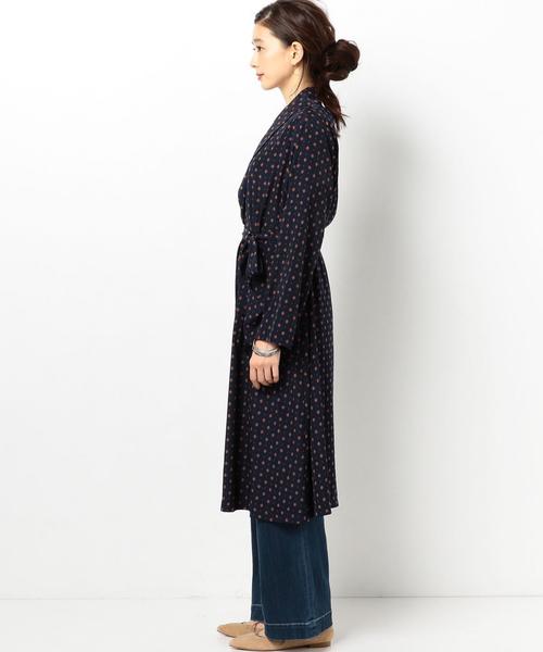 Another Edition（アナザーエディション）の「プリントガウン/AEBC　PRT GOWN◆（カーディガン/ボレロ・レディース・ブラウン/ネイビー・FREE）」の11枚目の写真