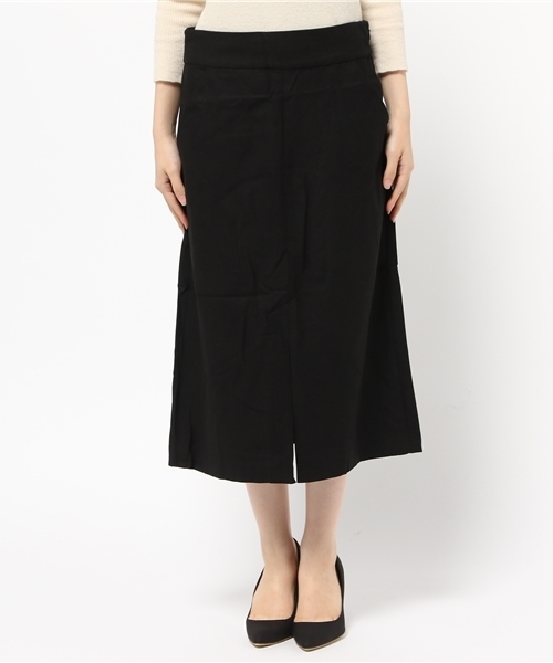 titivate（ティティベイト）の「ﾌﾛﾝﾄｽﾘｯﾄ台形ｽｶｰﾄ（スカート・レディース・ブラック/キャメル/ワイン/ネイビー・S/M/L）」の5枚目の写真