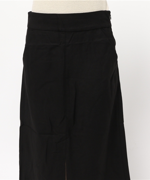 titivate（ティティベイト）の「ﾌﾛﾝﾄｽﾘｯﾄ台形ｽｶｰﾄ（スカート・レディース・ブラック/キャメル/ワイン/ネイビー・S/M/L）」の14枚目の写真