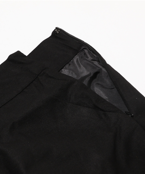 titivate（ティティベイト）の「ﾌﾛﾝﾄｽﾘｯﾄ台形ｽｶｰﾄ（スカート・レディース・ブラック/キャメル/ワイン/ネイビー・S/M/L）」の18枚目の写真