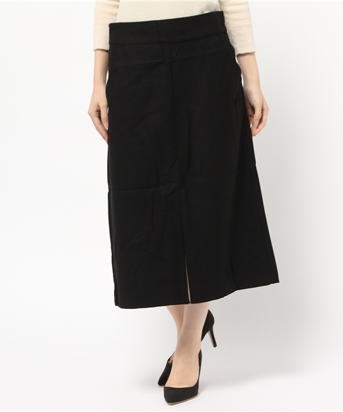 titivate（ティティベイト）の「ﾌﾛﾝﾄｽﾘｯﾄ台形ｽｶｰﾄ（スカート・レディース・ブラック/キャメル/ワイン/ネイビー・S/M/L）」の8枚目の写真