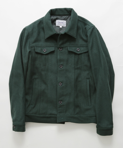 Denime（ドゥニーム）の「メルトンG-ジャン（ブルゾン・メンズ・グレー/ダークグリーン/ネイビー・SMALL/LARGE/X-LARGE/MEDIUM）」の3枚目の写真