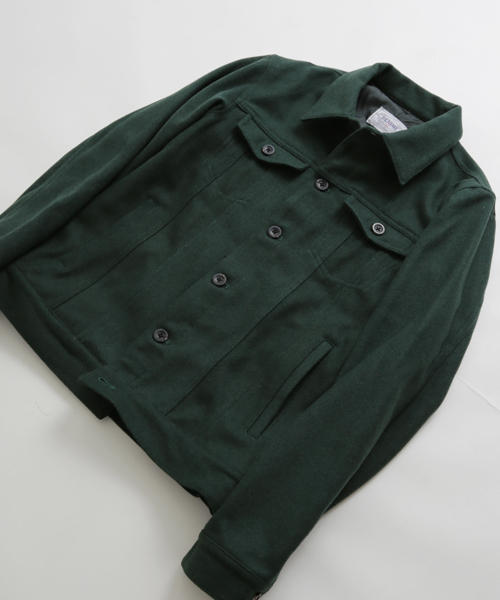 Denime（ドゥニーム）の「メルトンG-ジャン（ブルゾン・メンズ・グレー/ダークグリーン/ネイビー・SMALL/LARGE/X-LARGE/MEDIUM）」の6枚目の写真