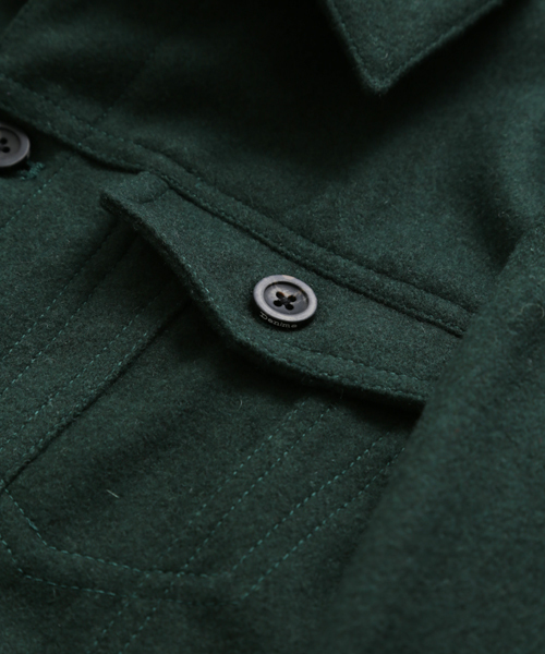 Denime（ドゥニーム）の「メルトンG-ジャン（ブルゾン・メンズ・グレー/ダークグリーン/ネイビー・SMALL/LARGE/X-LARGE/MEDIUM）」の7枚目の写真