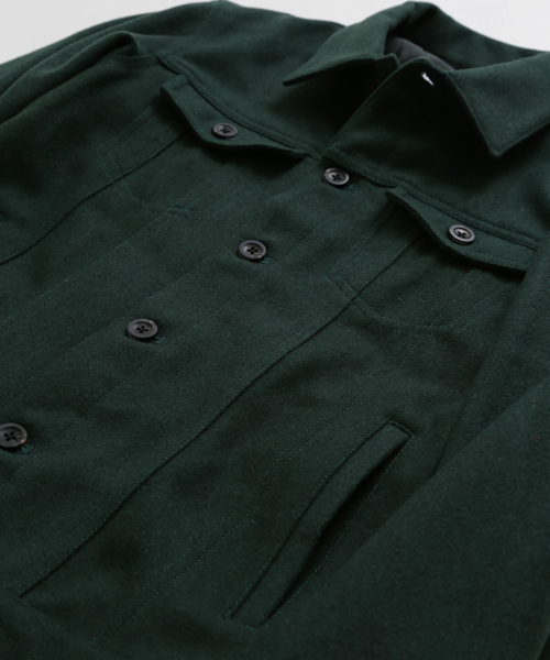 Denime（ドゥニーム）の「メルトンG-ジャン（ブルゾン・メンズ・グレー/ダークグリーン/ネイビー・SMALL/LARGE/X-LARGE/MEDIUM）」の5枚目の写真