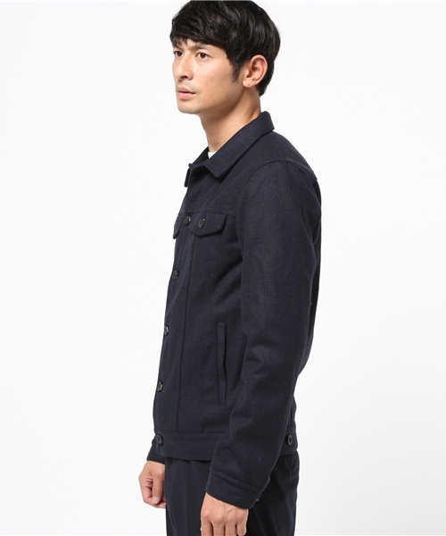 Denime（ドゥニーム）の「メルトンG-ジャン（ブルゾン・メンズ・グレー/ダークグリーン/ネイビー・SMALL/LARGE/X-LARGE/MEDIUM）」の11枚目の写真