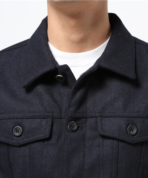 Denime（ドゥニーム）の「メルトンG-ジャン（ブルゾン・メンズ・グレー/ダークグリーン/ネイビー・SMALL/LARGE/X-LARGE/MEDIUM）」の13枚目の写真