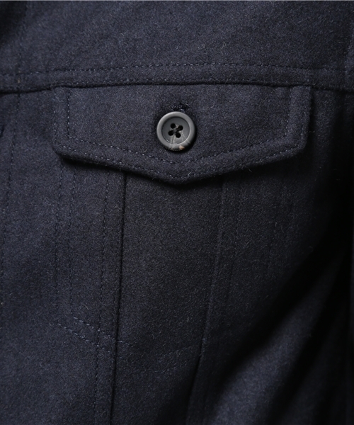 Denime（ドゥニーム）の「メルトンG-ジャン（ブルゾン・メンズ・グレー/ダークグリーン/ネイビー・SMALL/LARGE/X-LARGE/MEDIUM）」の15枚目の写真