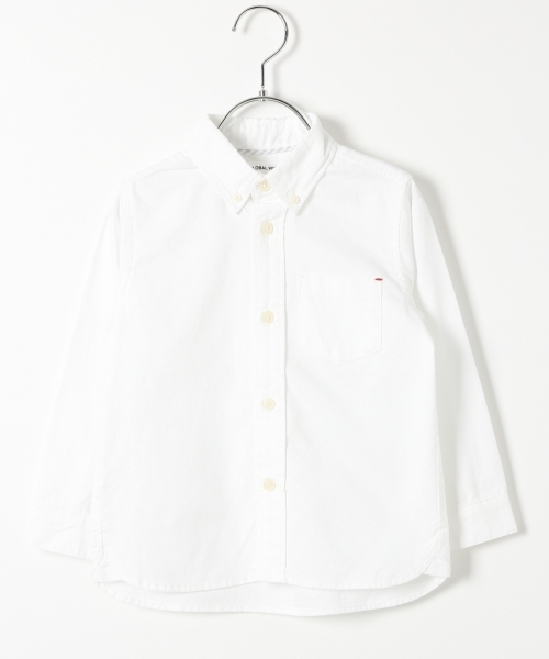 GLOBAL WORK（グローバルワーク）の「【キッズ】オックスフォードシャツ/736596（シャツ/ブラウス・キッズ・ホワイト/ライトブルー・LARGE/X-LARGE/SMALL/MEDIUM/XX-LARGE）」の2枚目の写真