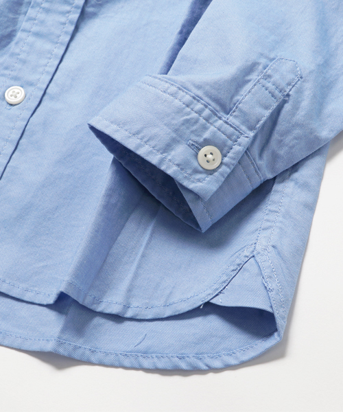 GLOBAL WORK（グローバルワーク）の「【キッズ】オックスフォードシャツ/736596（シャツ/ブラウス・キッズ・ホワイト/ライトブルー・LARGE/X-LARGE/SMALL/MEDIUM/XX-LARGE）」の6枚目の写真
