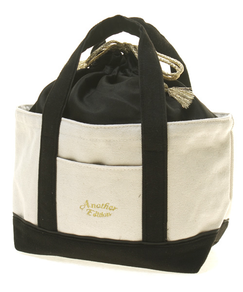 Another Edition（アナザーエディション）の「AE SMALLキャンバスTOTE（トートバッグ・レディース・ブラック/ライトピンク/ネイビー・フリー）」の2枚目の写真