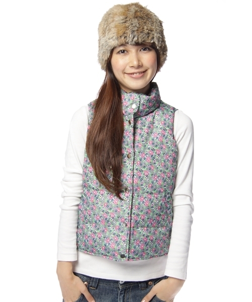 CIAOPANIC(チャオパニック)の「RVダウンベスト(ダウンベスト・レディース・ブルー/ネイビー・FREE)」の4枚目の写真